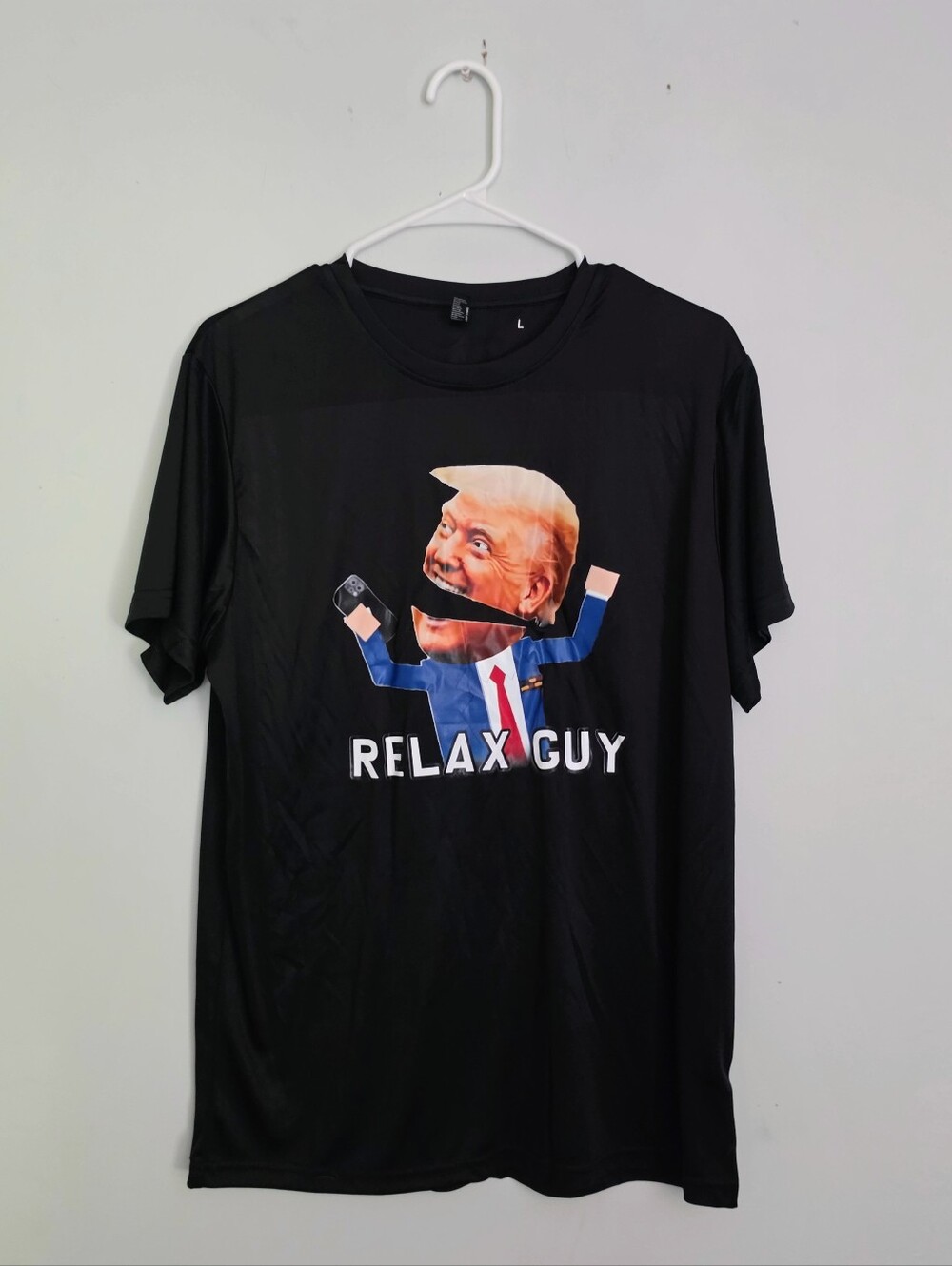 NWT Redbubble Black South Park Donald Trump "Relax Guy" Tee